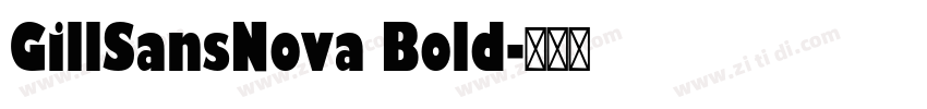 GillSansNova Bold字体转换